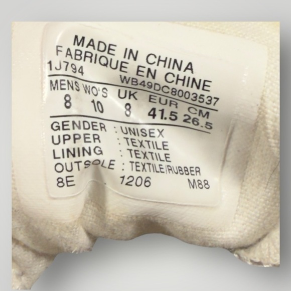 Converse All Star size 10 women’s and 8 men’s. - Picture 7 of 7